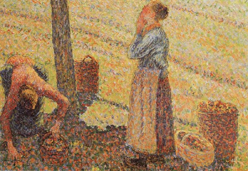 Camille Pissarro Detail of Pick  Apples Germany oil painting art